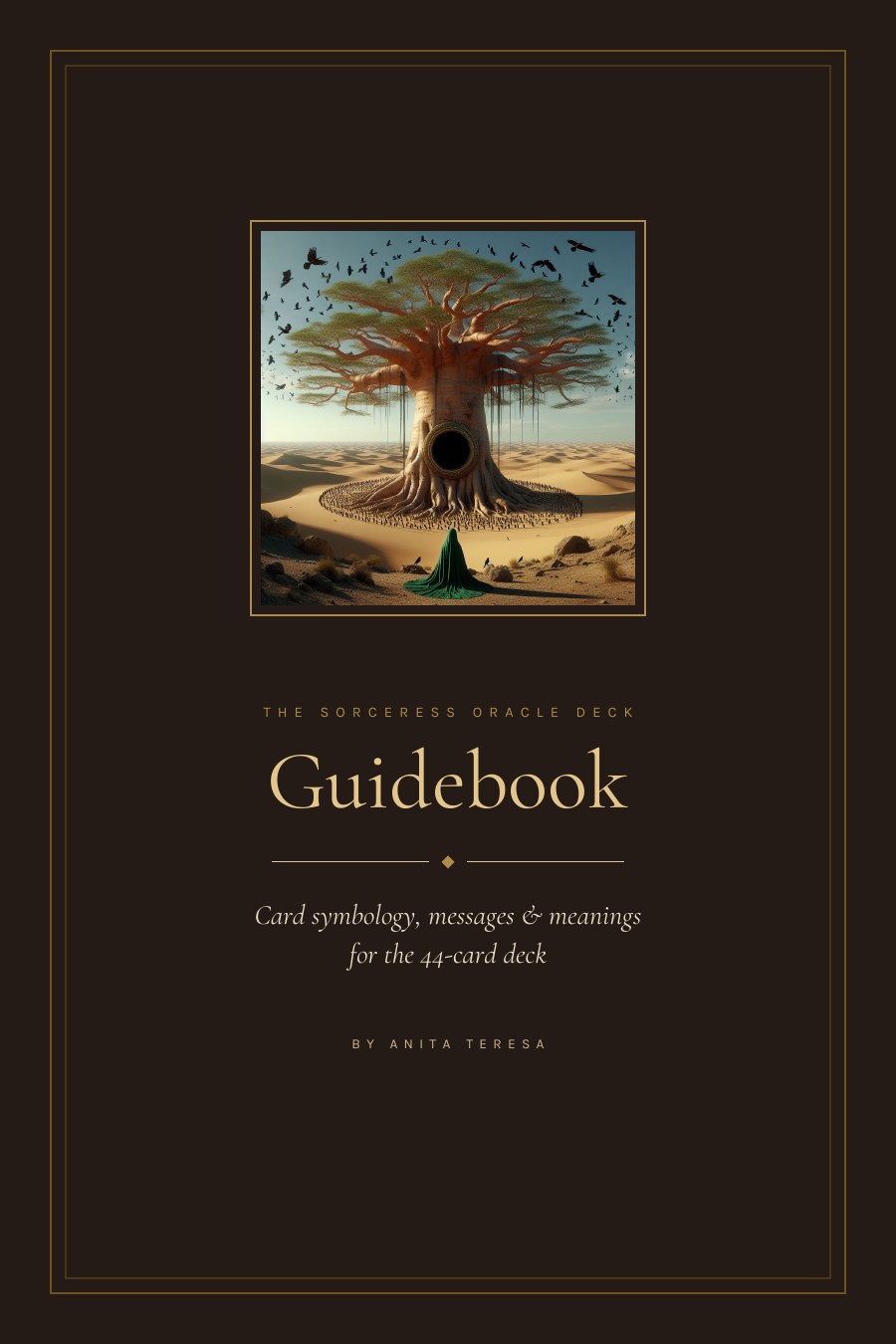 Guidebook cover: The Sorceress Oracle Deck by Anita Teresa