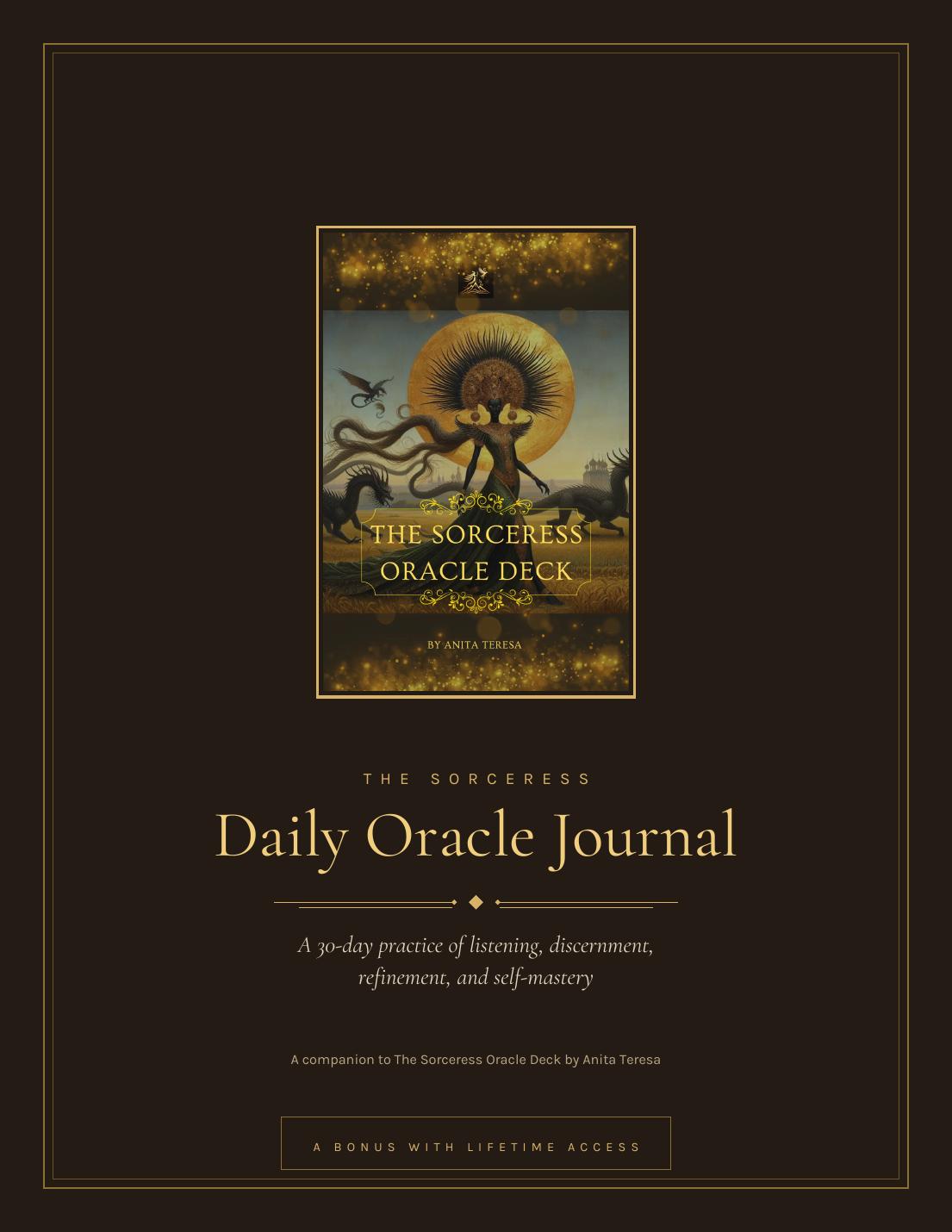 Cover of The Sorceress Daily Oracle Journal